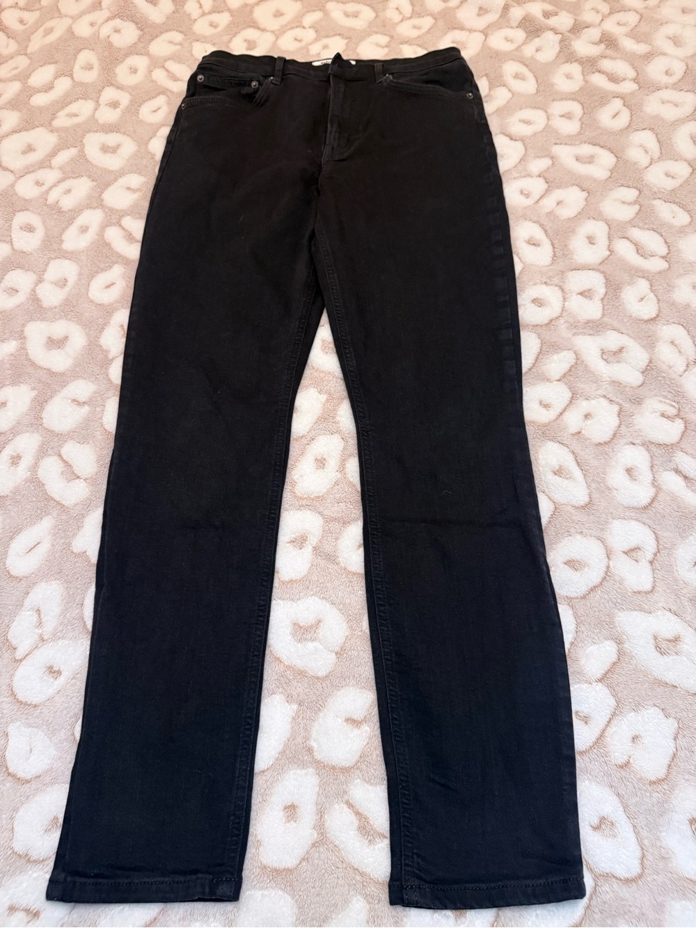 Reformation Black Straight-Leg Women's Jeans